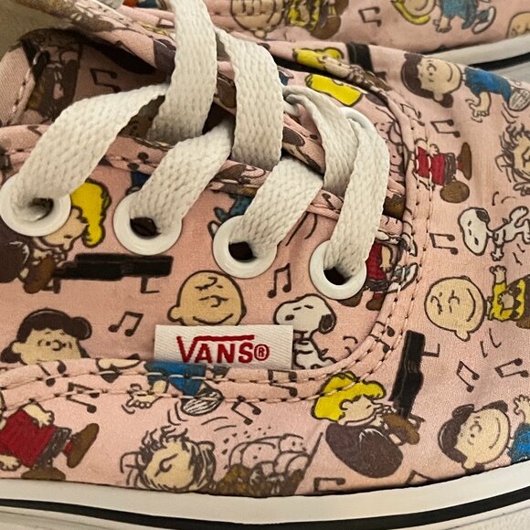 Rare VANS Off The Wall 2017 Peanuts Gang Shoes Women Size 7.5 Men 6 Pink Snoopy - Picture 4 of 8